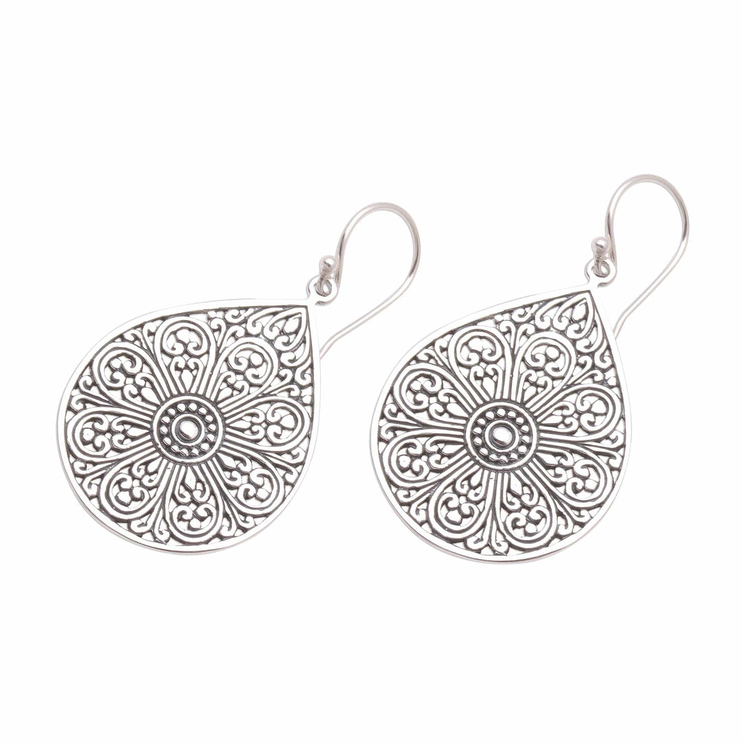Drop-Shaped Sterling Silver Dangle Earrings - Glorious Teardrops