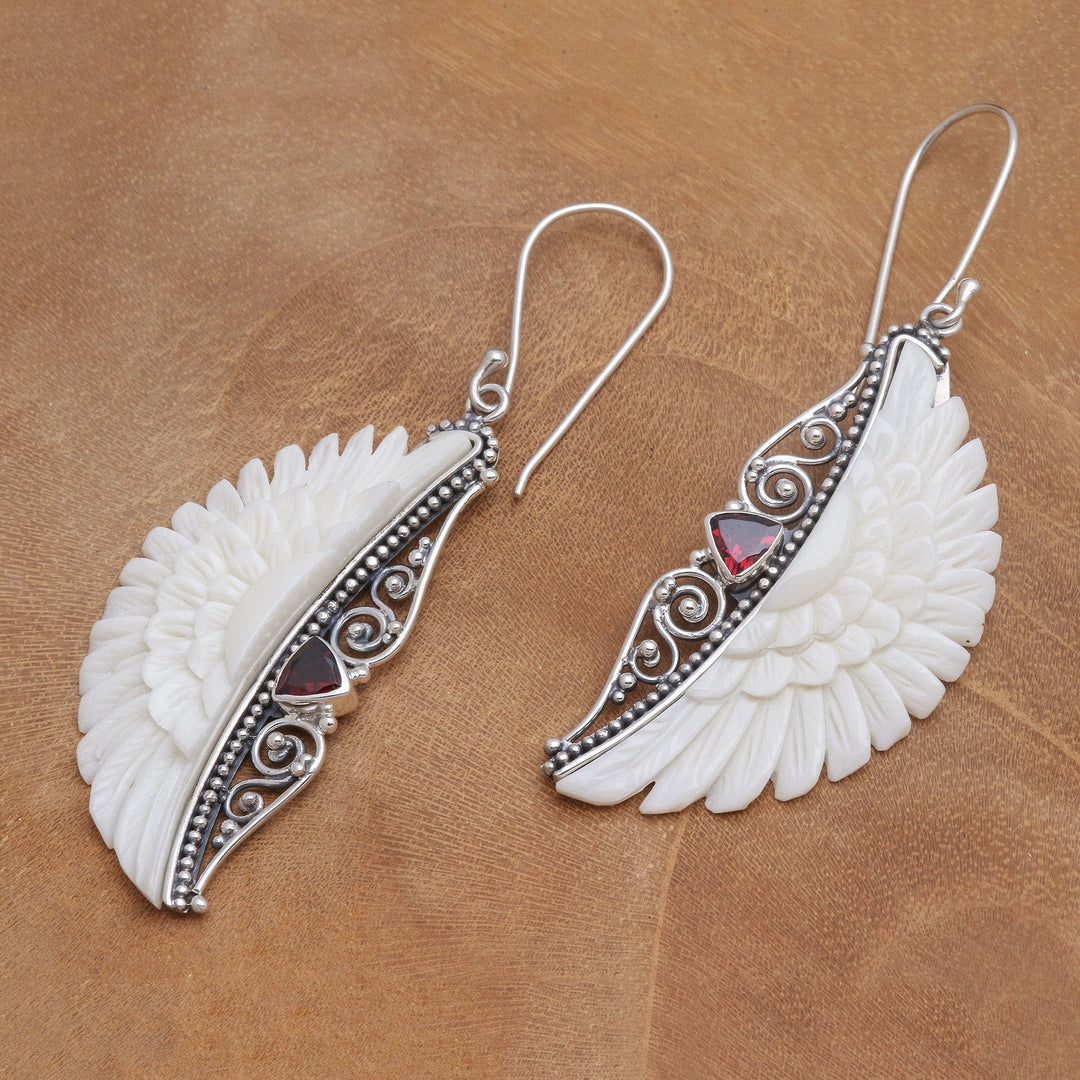 Garnet Dangle Earrings - Gate of Olympus