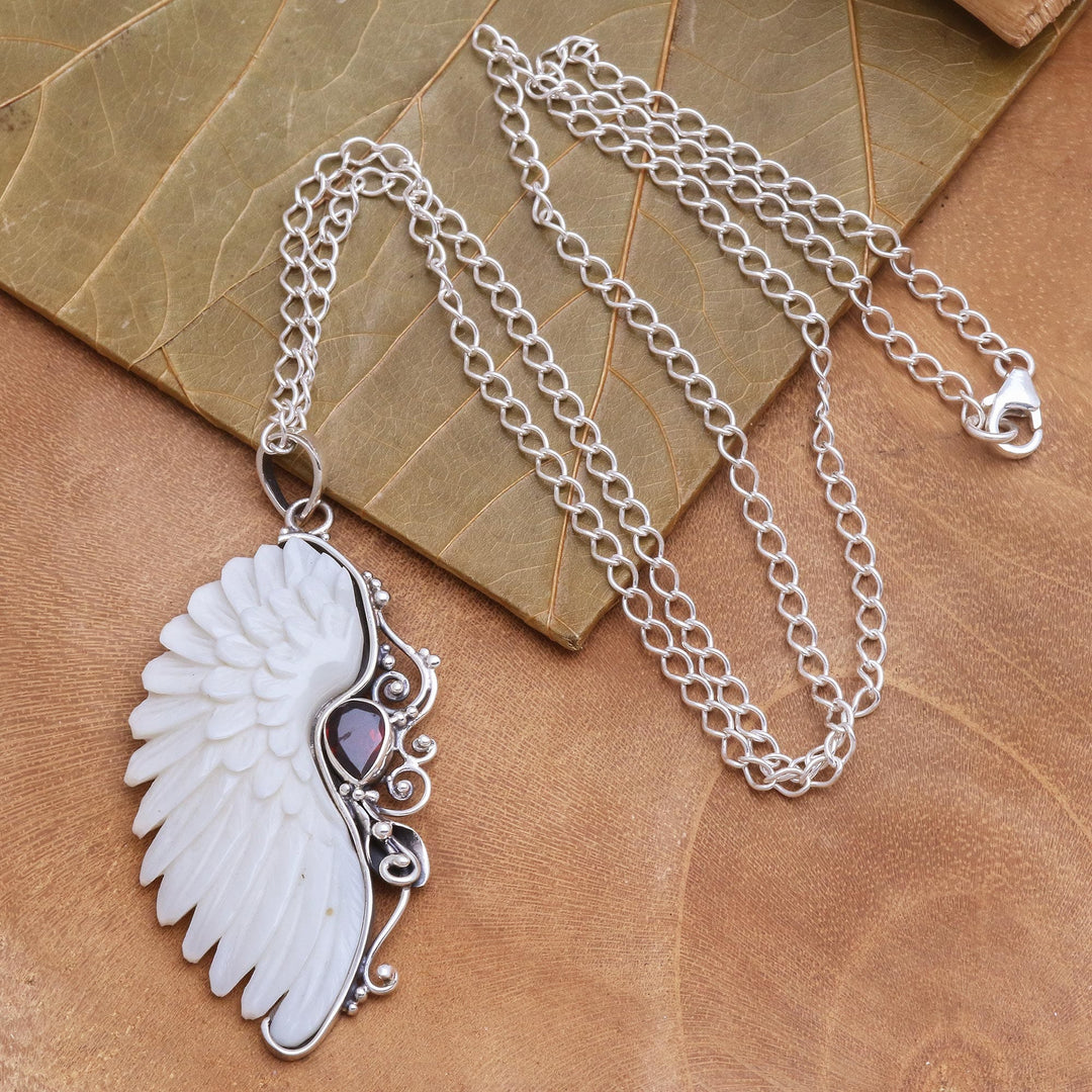 Garnet Pendant Necklace - Ancient Remnant