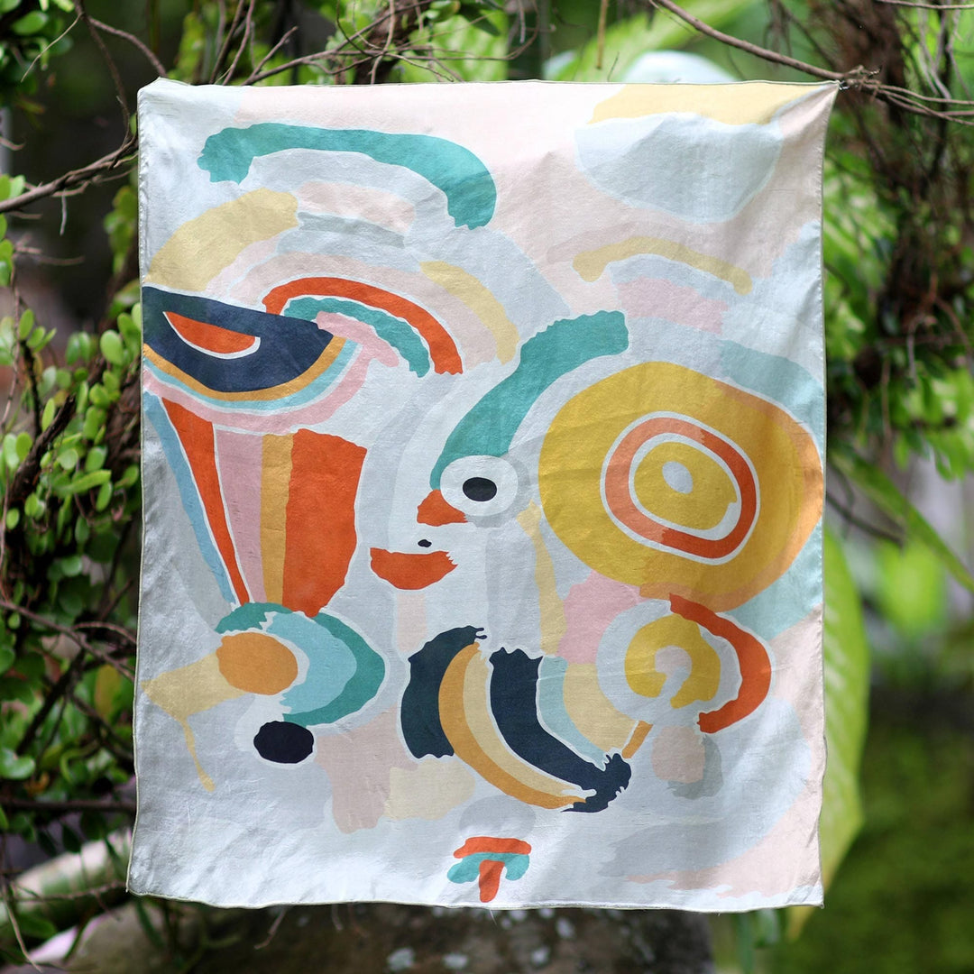 Abstract Silk Hair Bandana - Abstract Life