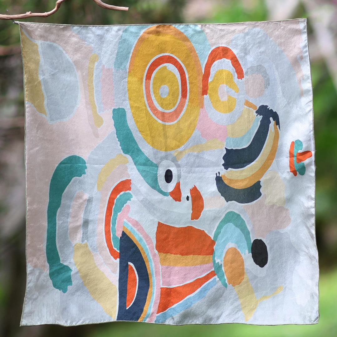 Abstract Silk Hair Bandana - Abstract Life