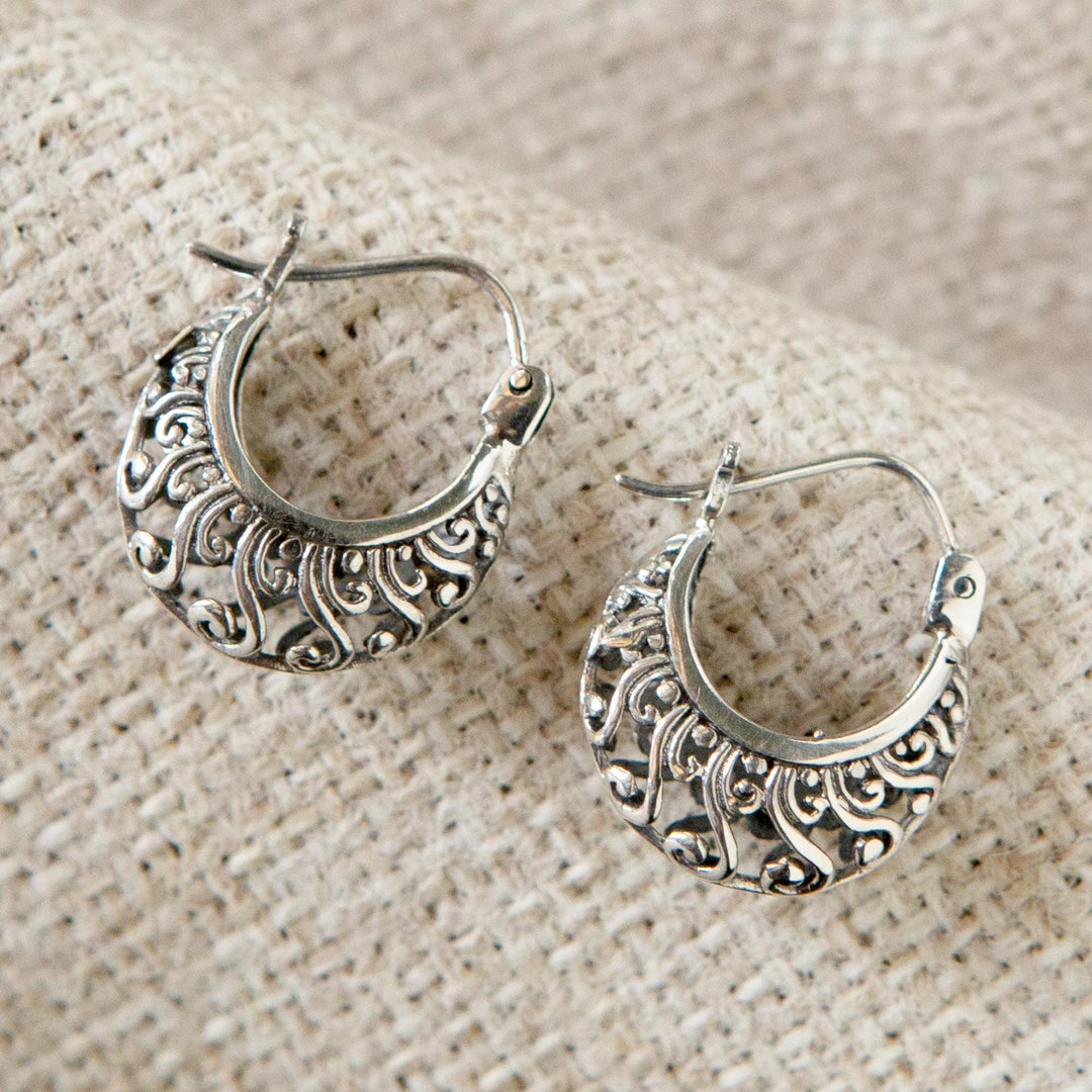 Sterling Silver Hoop Earrings - Sweet Silver