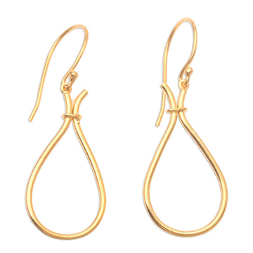 Dangle Earrings in 18k Gold Plated Brass - Start to Finish