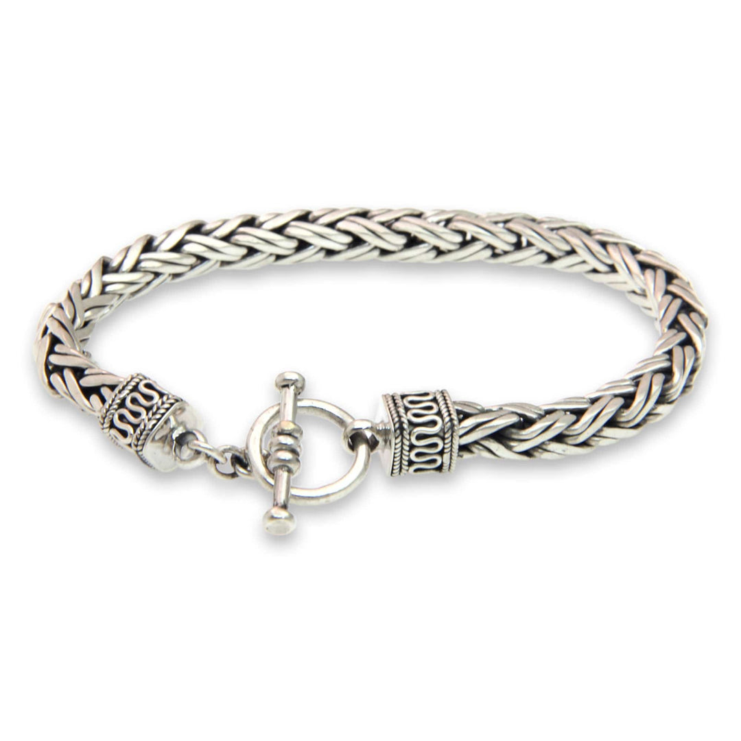 Men's Sterling Silver Chain Bracelet - Passion