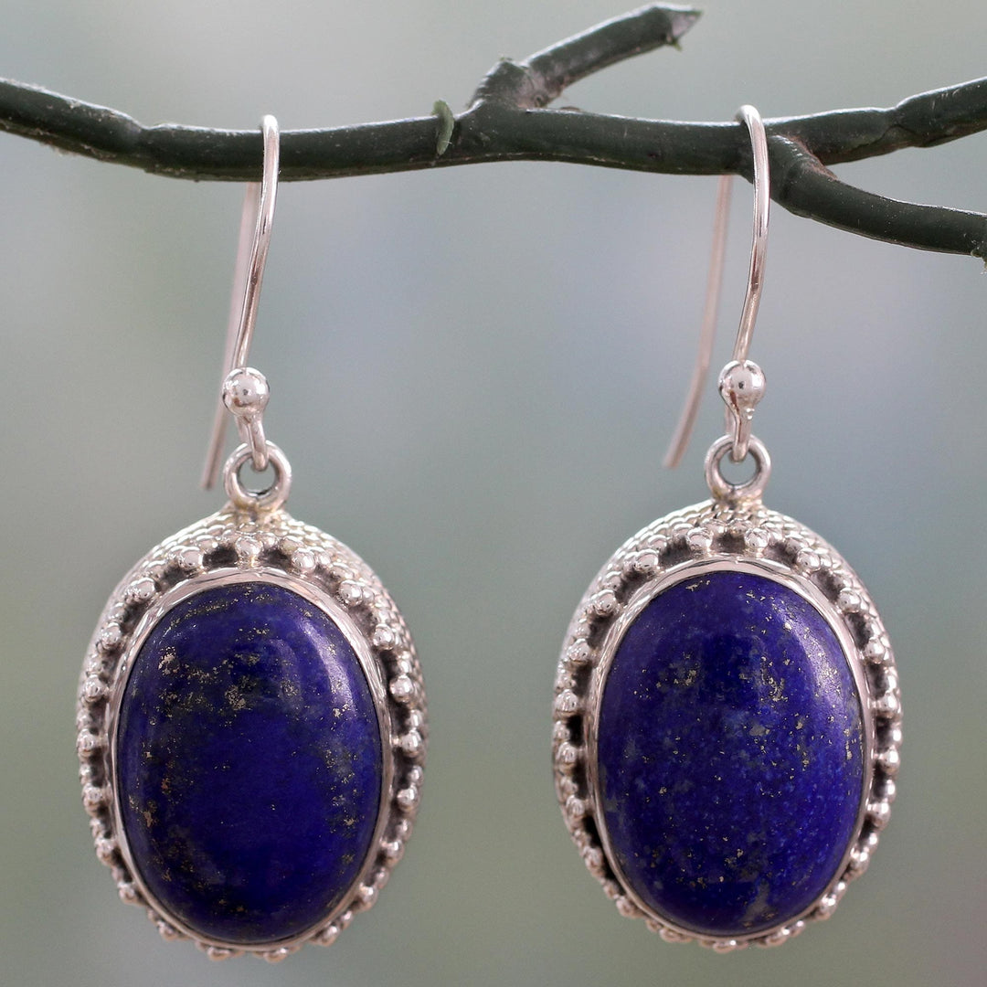 Sterling Silver and Lapis Lazuli Earrings - Blue Mystique