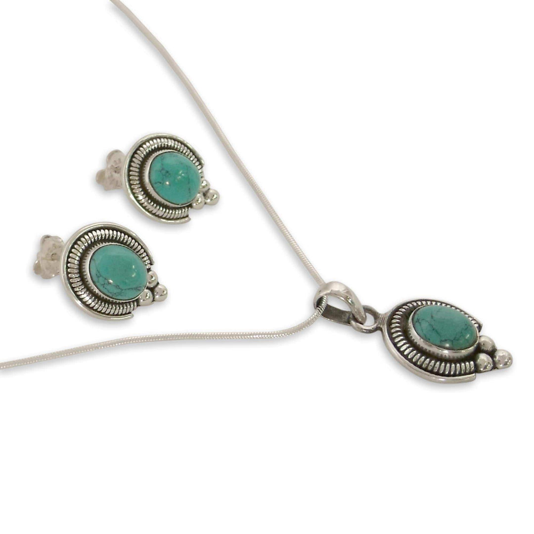 Sterling Silver Earrings and Necklace Jewelry Set - Song of Joy