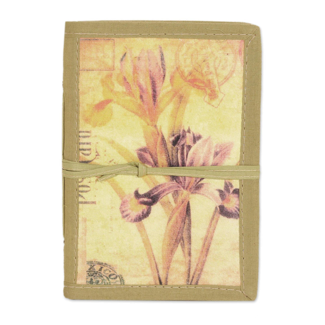 Handmade Paper Journal with 48 Pages - Iris Voyage