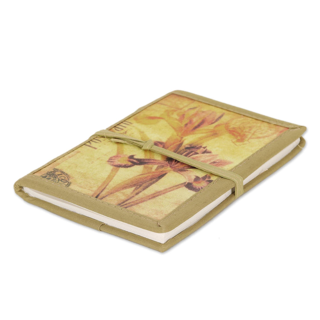 Handmade Paper Journal with 48 Pages - Iris Voyage