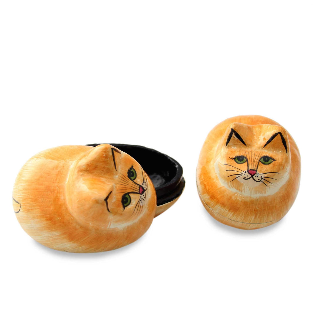 Decorative Papier Mache Boxes - Charismatic Cats