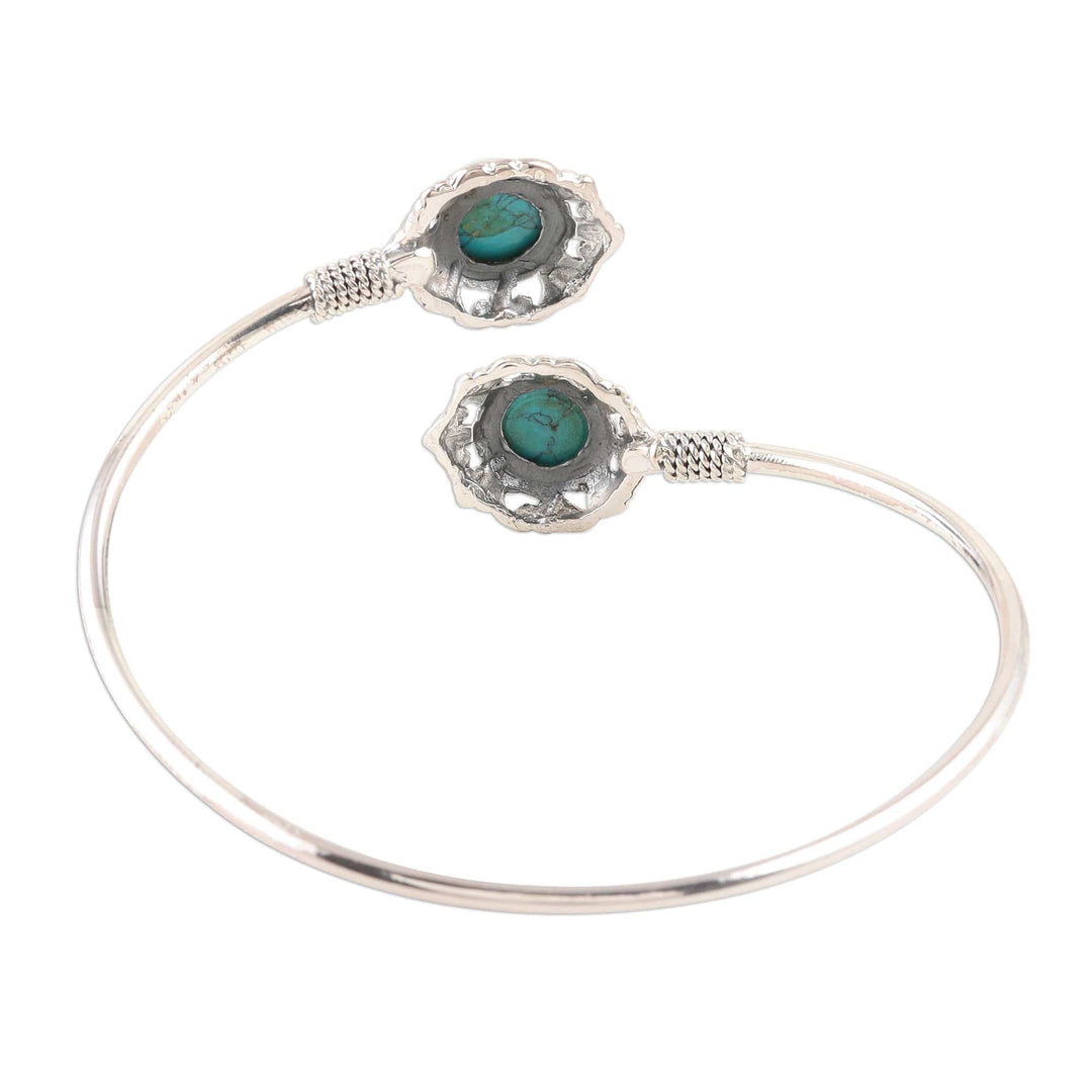 Sterling Silver Cuff Bracelet from India - Agra Alignment
