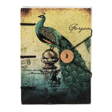 Hardcover Paper Journal with Peacock Motif - New Heights
