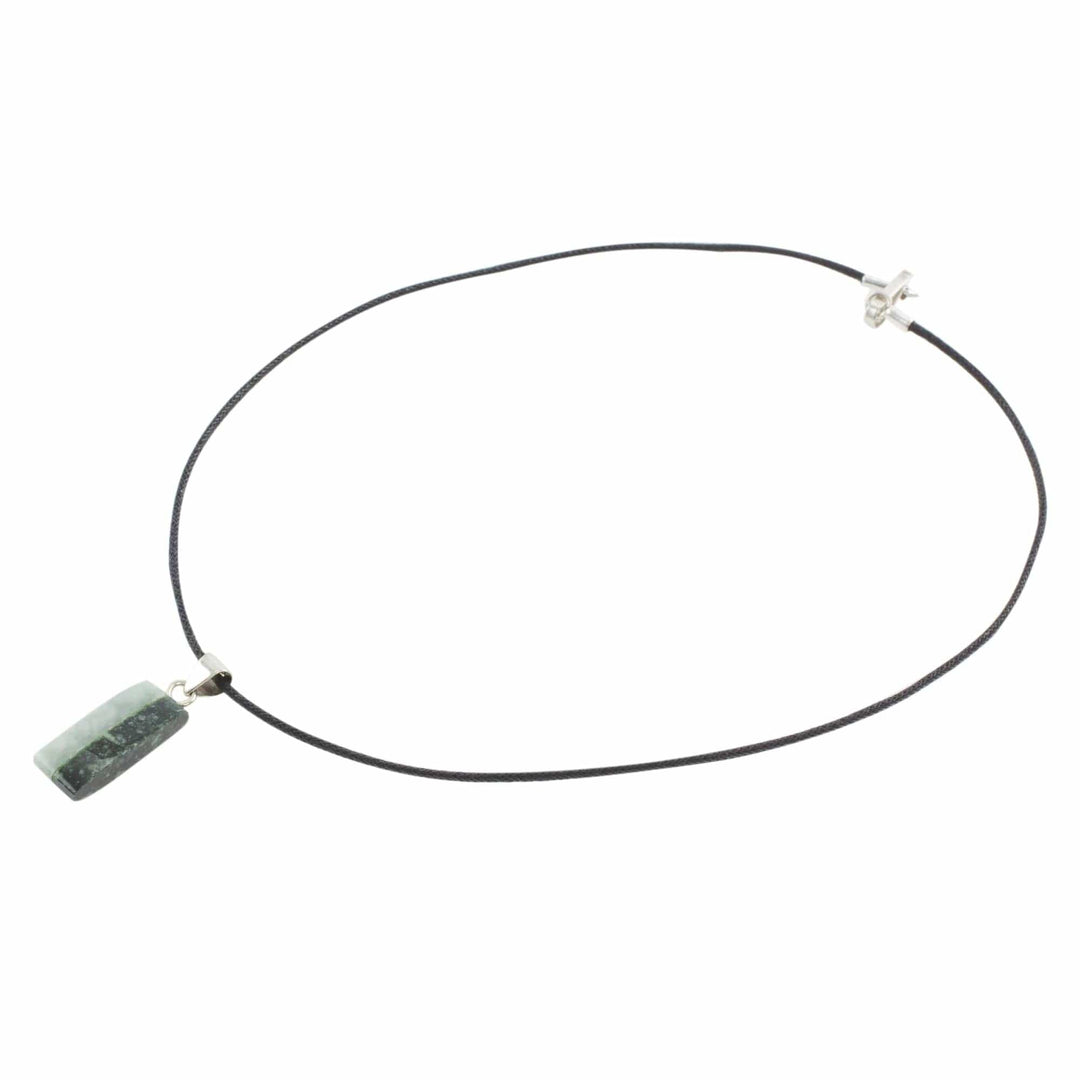 Artisan Crafted Cotton Cord Jade Pendant Necklace - Life