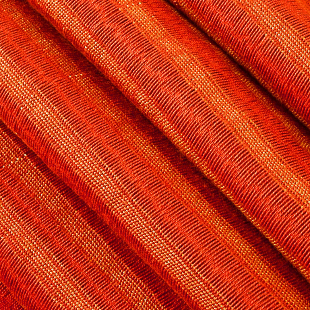 Unique Orange Cotton Scarf - Citrus Fantasy