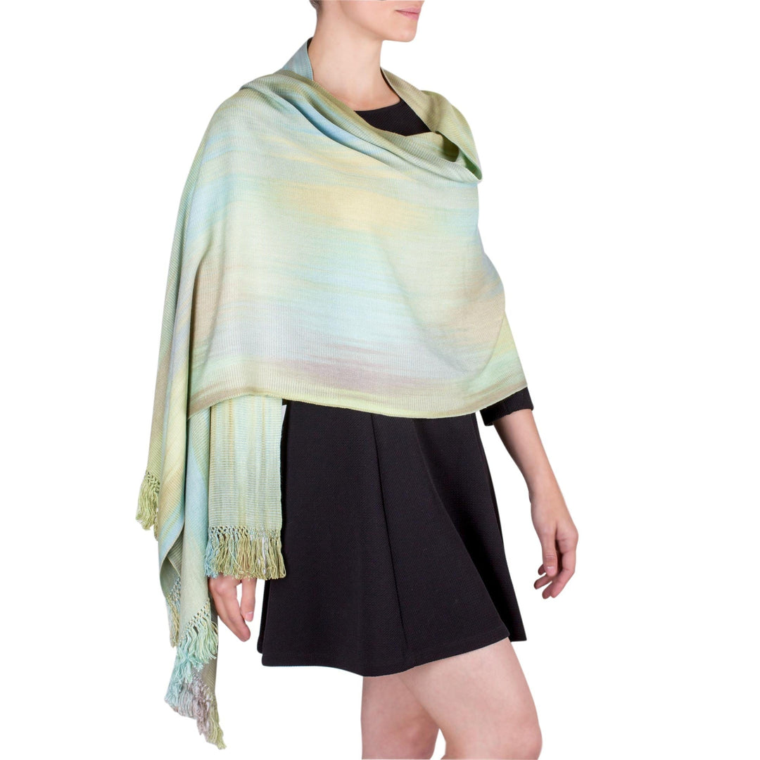 Unique Rayon Shawl - Serenity's Inspiration