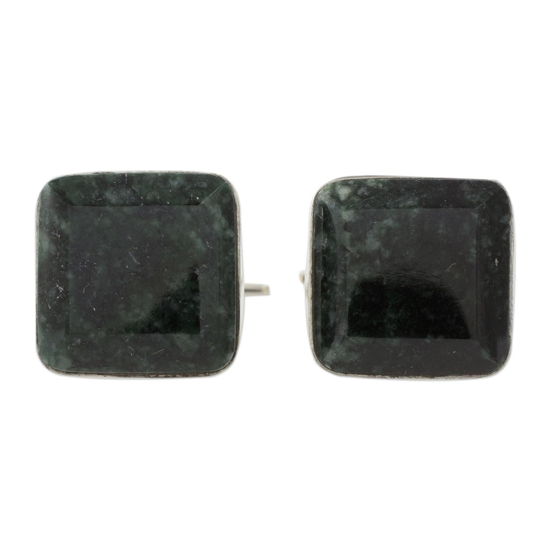 Jade cufflinks - Maya Minimalist
