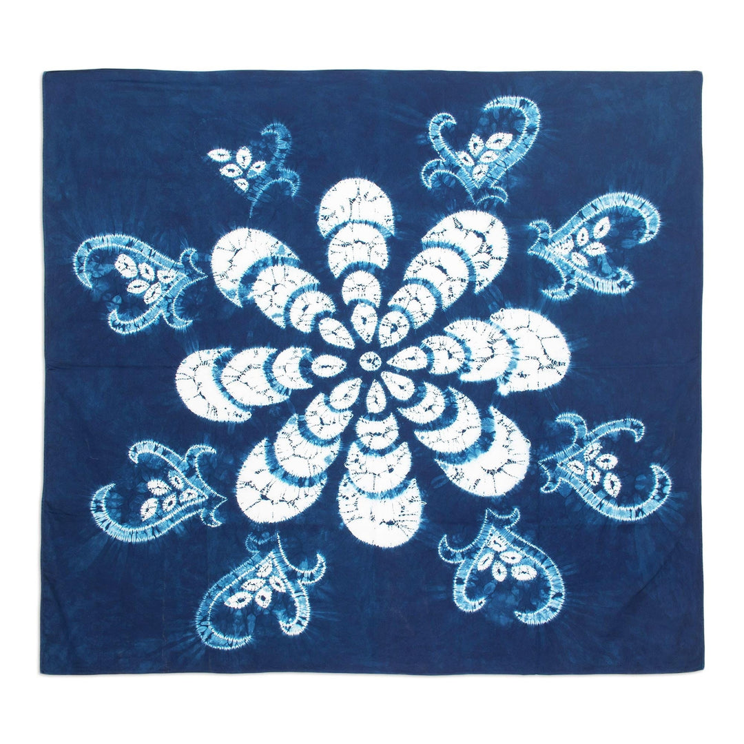 Floral Batik Cotton Table Cloth - Flower of Paradise