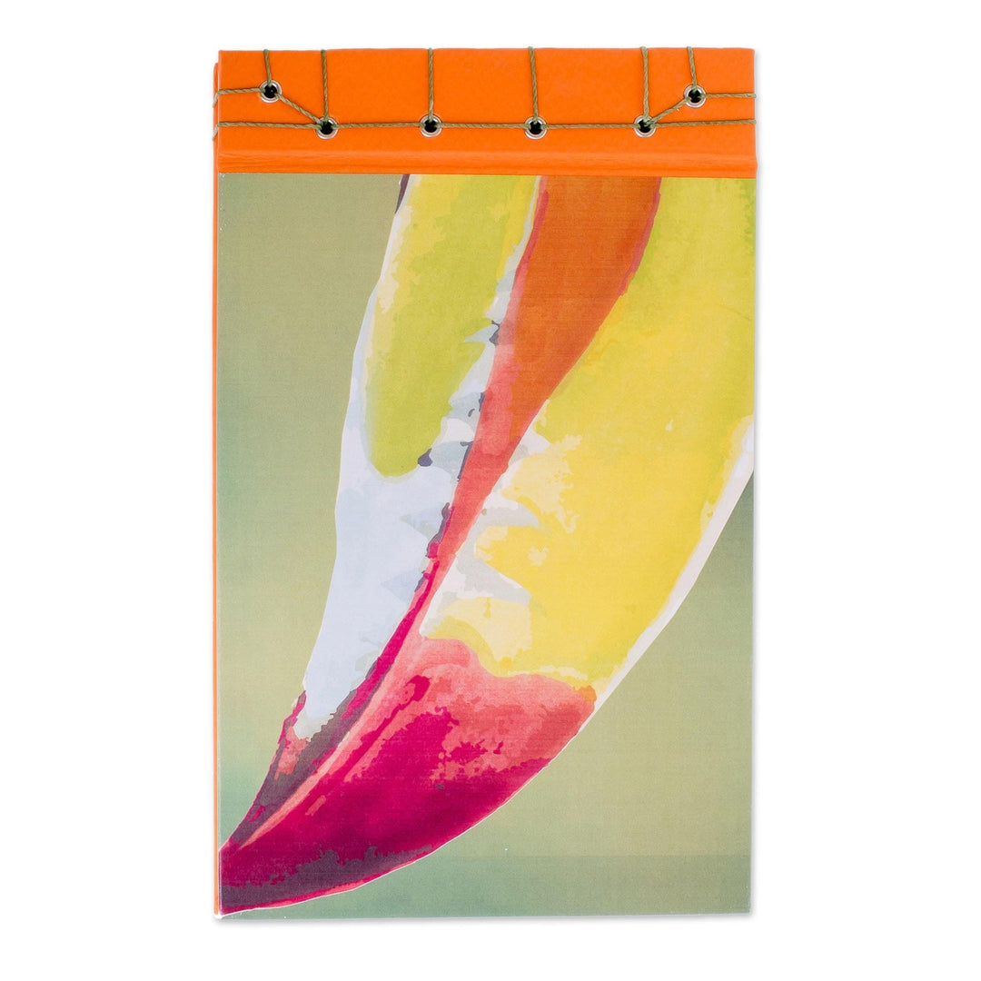 Toucan-Themed Paper Journal from Costa Rica (8.5 inch) - Toucan Beak