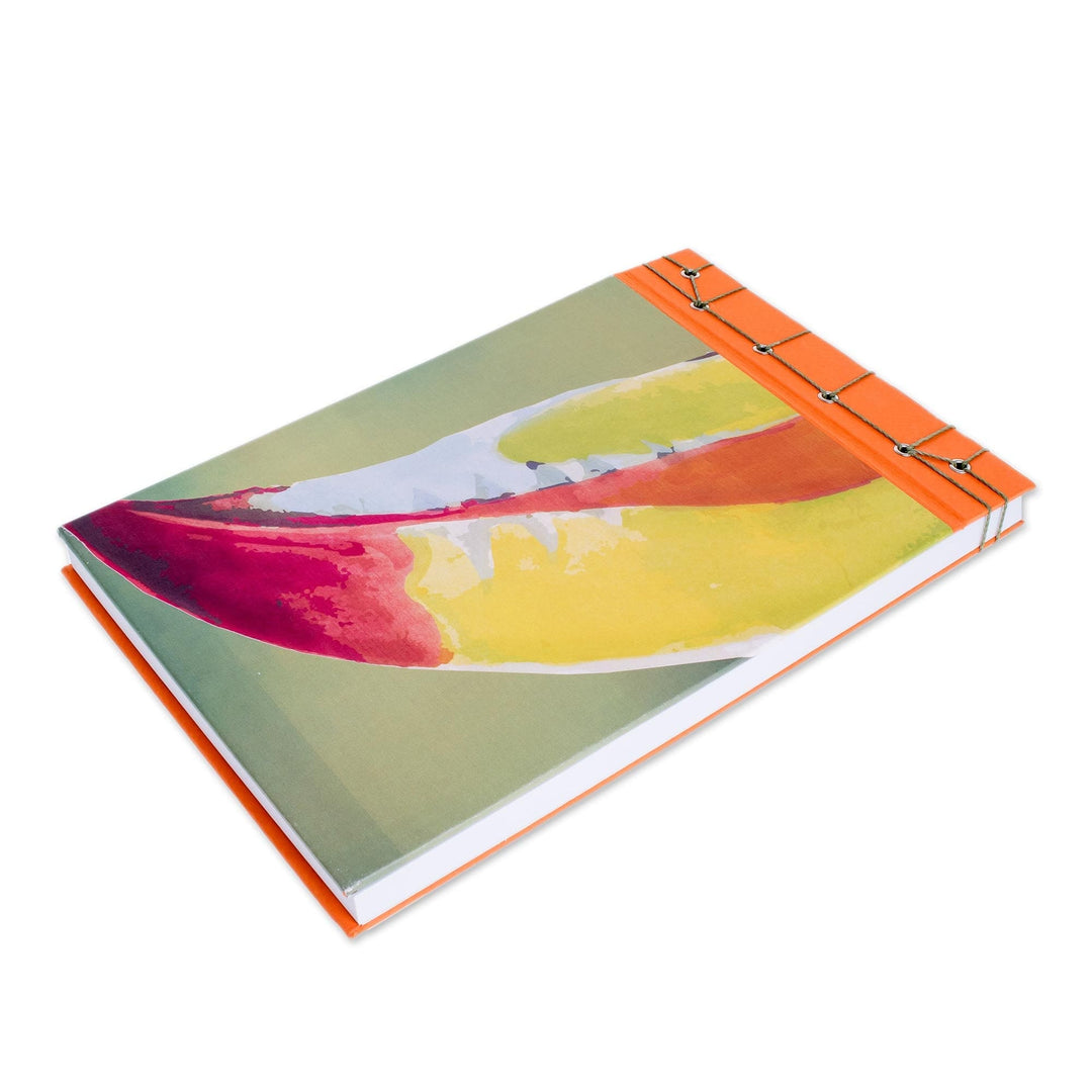 Toucan-Themed Paper Journal from Costa Rica (8.5 inch) - Toucan Beak