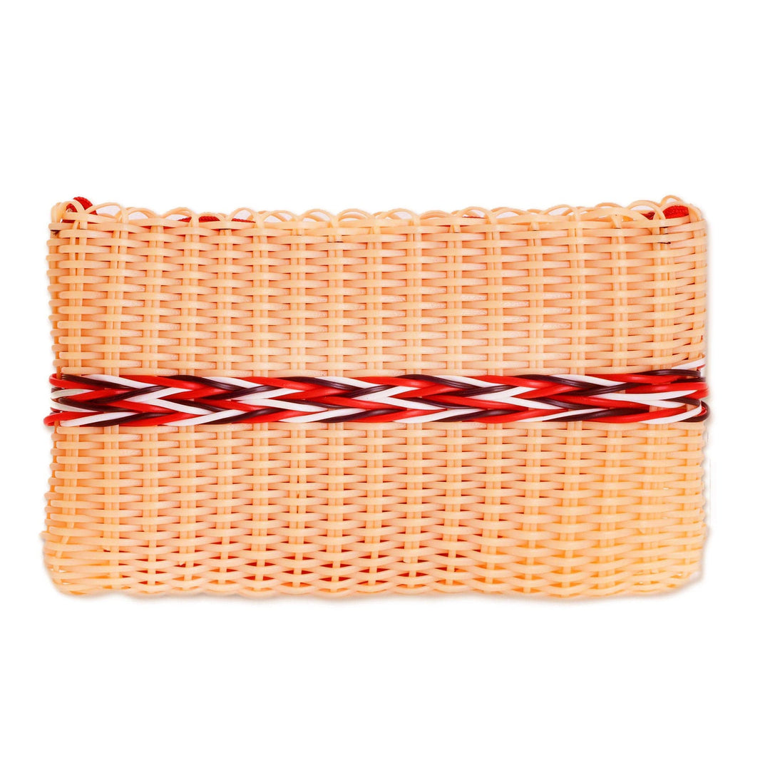 Eco Friendly Handwoven Clutch in Buff from Guatemala - Harmony of Color in Buff