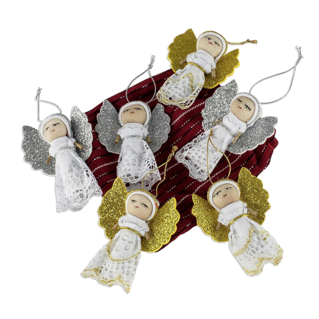 Ornaments - Set of 6 - Lacy Angels