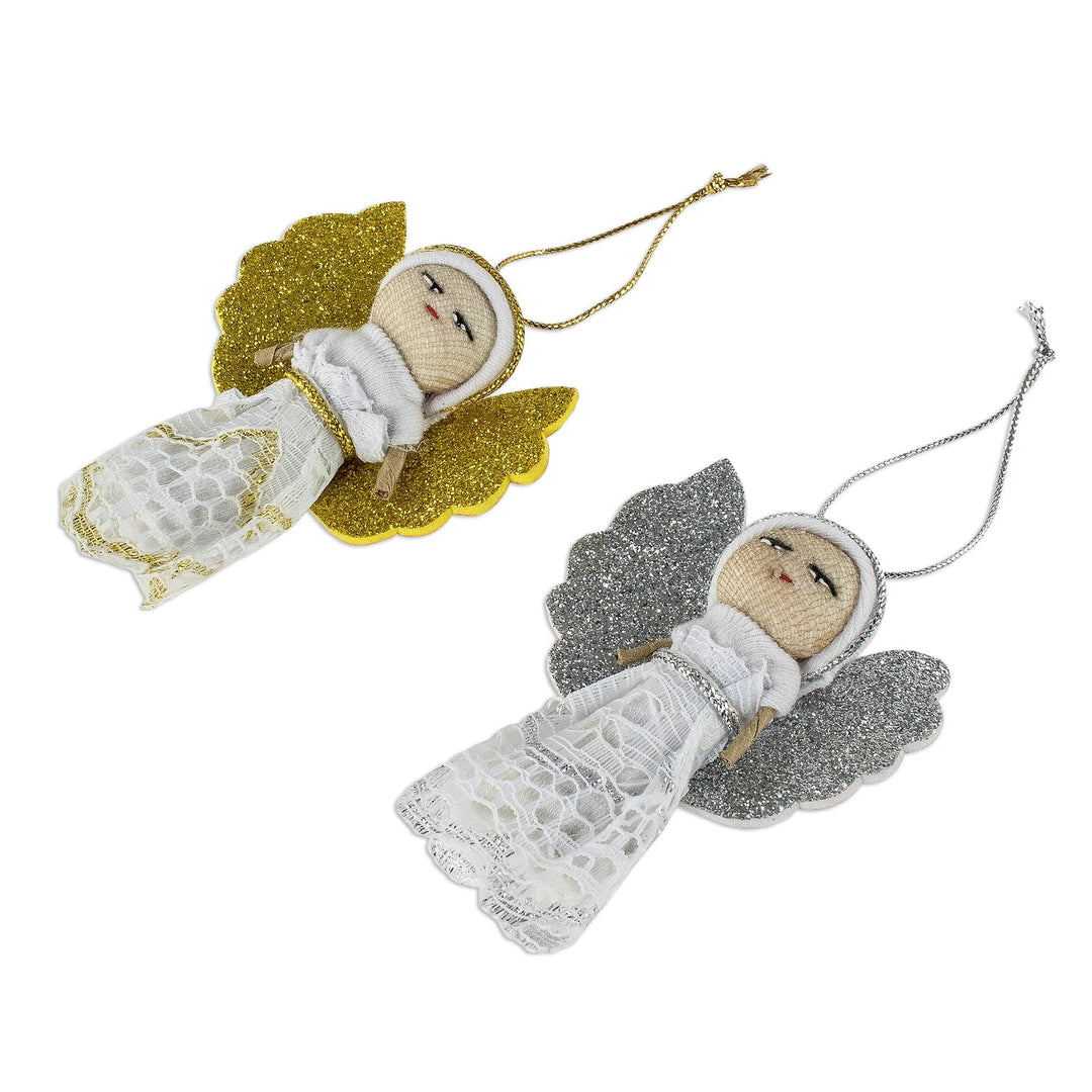 Ornaments - Set of 6 - Lacy Angels