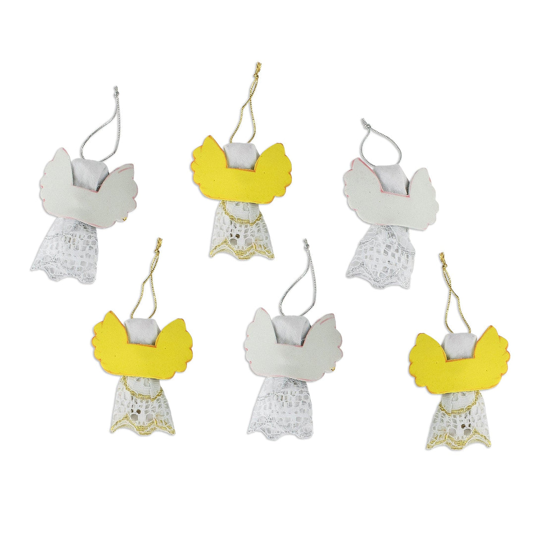 Ornaments - Set of 6 - Lacy Angels