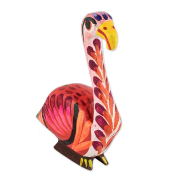 Hand Painted Small Flamingo Figurine - Flamingo