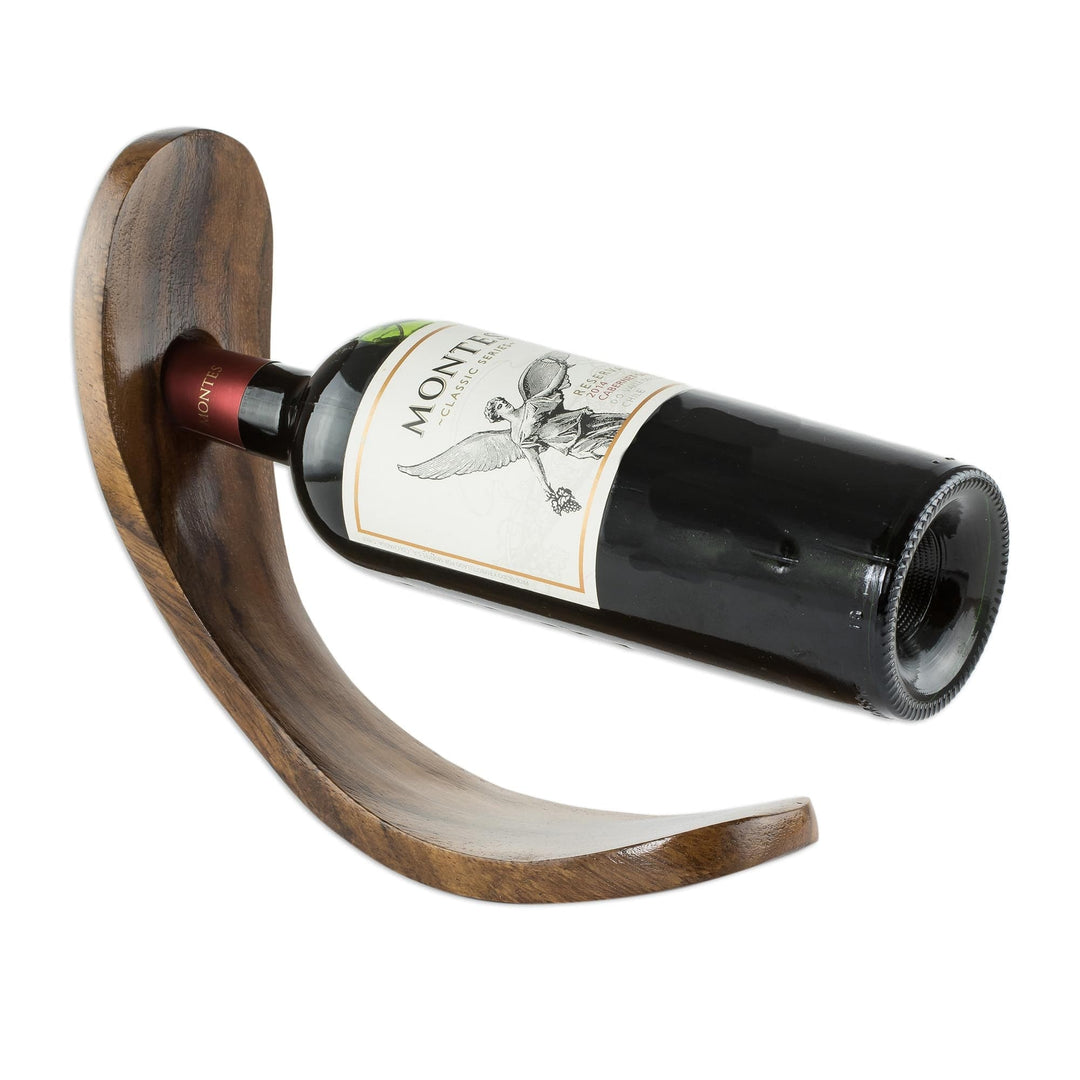 Reclaimed Wood Wine Bottle Holder - Slope