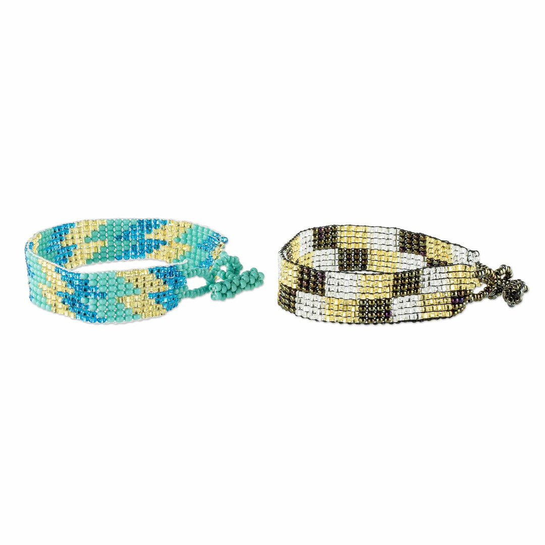Adjustable Beaded Bracelets (Pair) - Meet Me Halfway