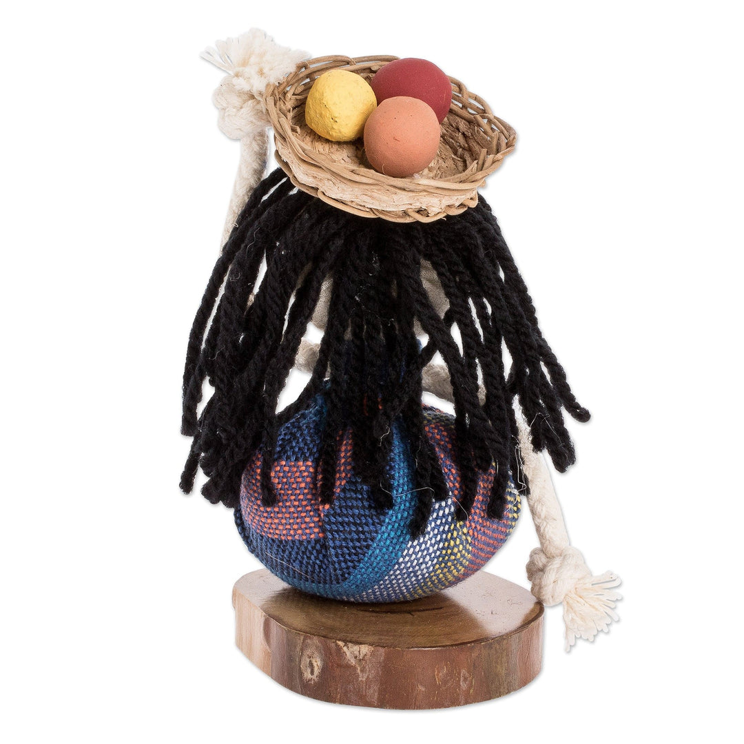 Salvadoran Decorative Collectible Doll - Salvadoran Girl in Blue