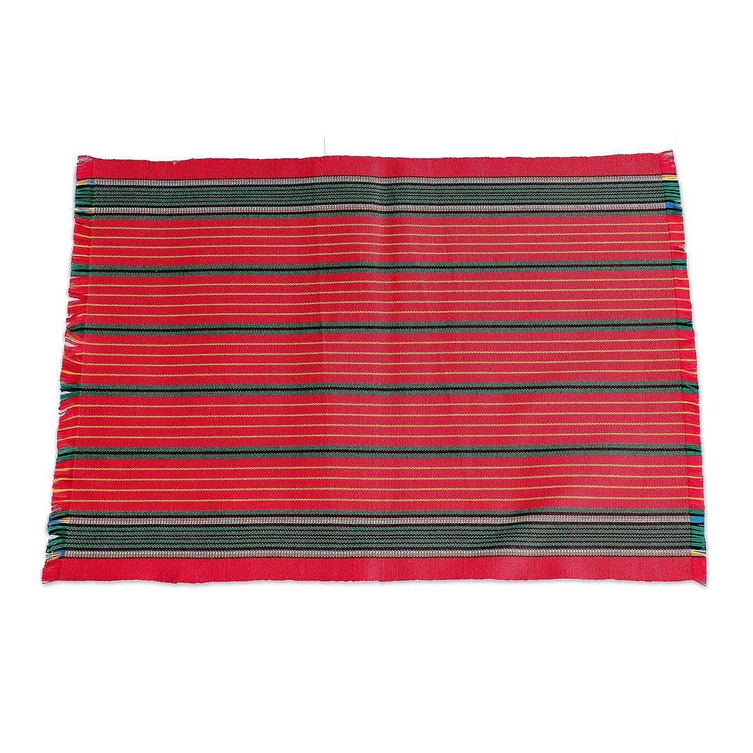 Red and Green Table Linens (Set for 6) - Red Christmas
