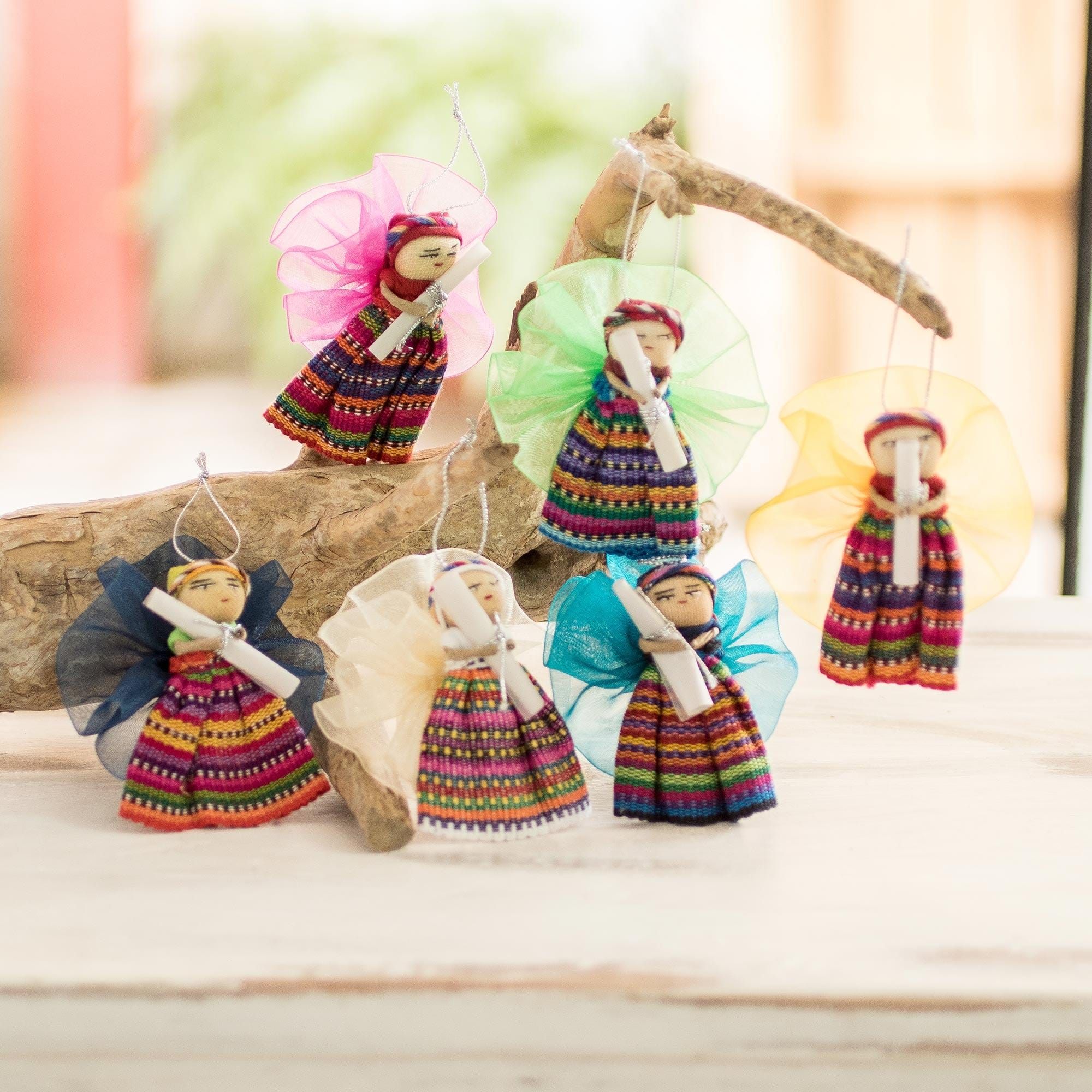 Handcrafted Worry Doll Christmas Ornament - Kahlo – GlobeIn