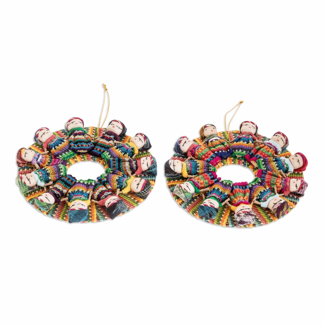 Worry Doll Christmas Ornaments from Guatemala (Set of 2) - Friendship Circle