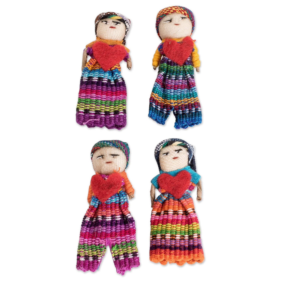 Handcrafted Guatemalan Worry Dolls (Set of 4) - Loving Friends