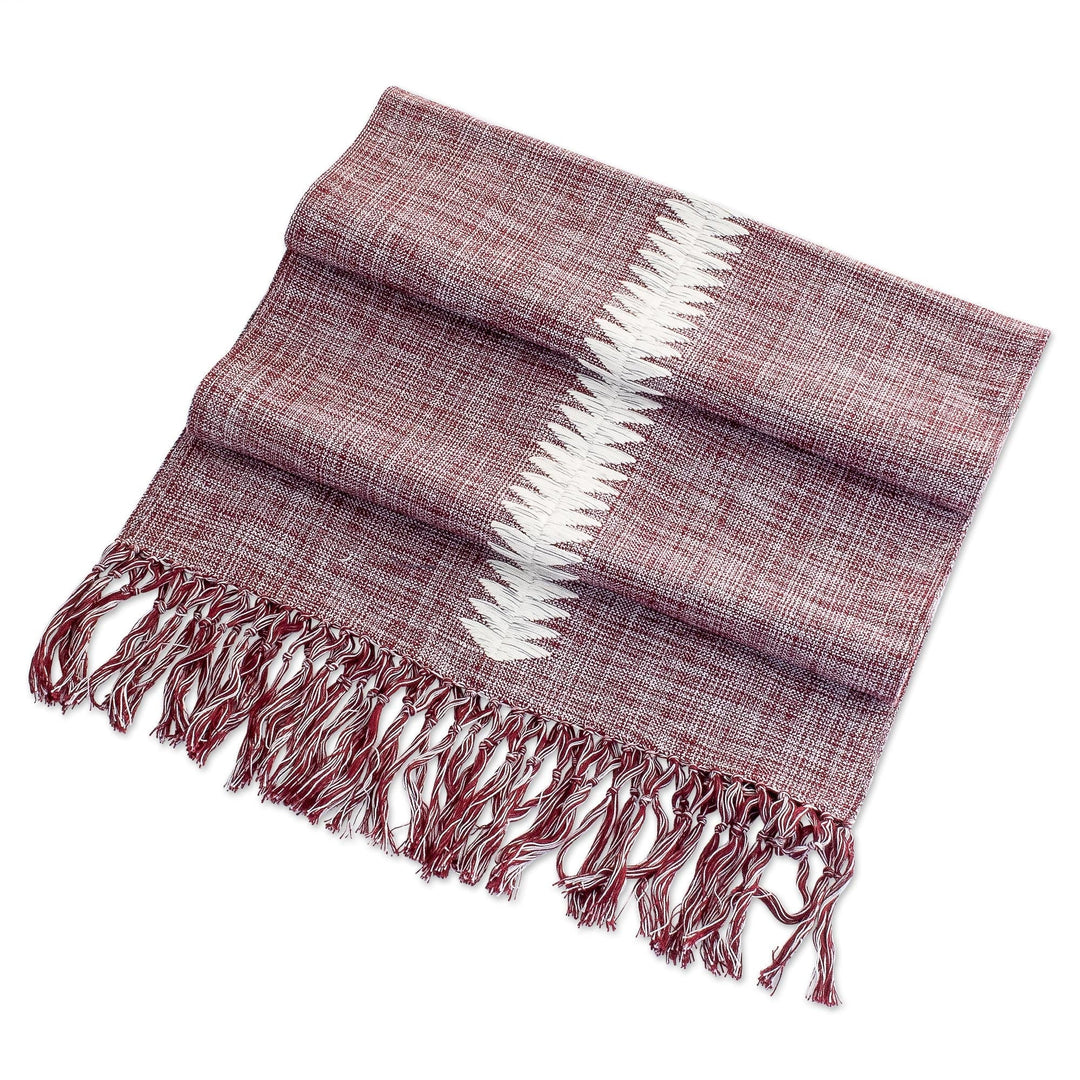 Handloomed Cotton Table Runner - Homey Elegance