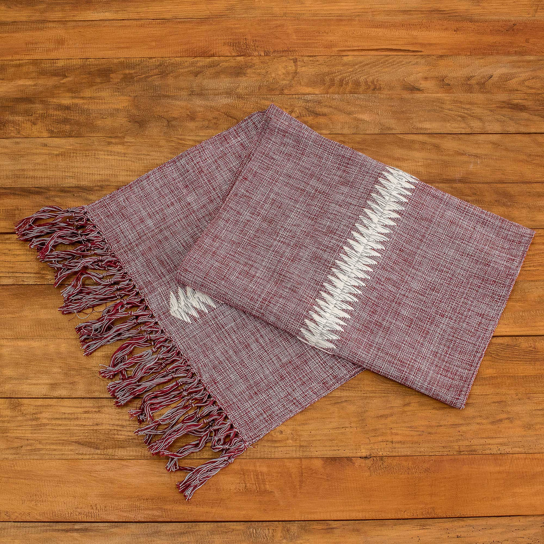 Handloomed Cotton Table Runner - Homey Elegance