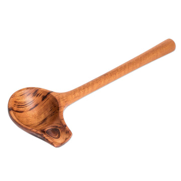 Handmade Jobillo Wood Serving Spoon from Guatemala - Gourmet Inspiration