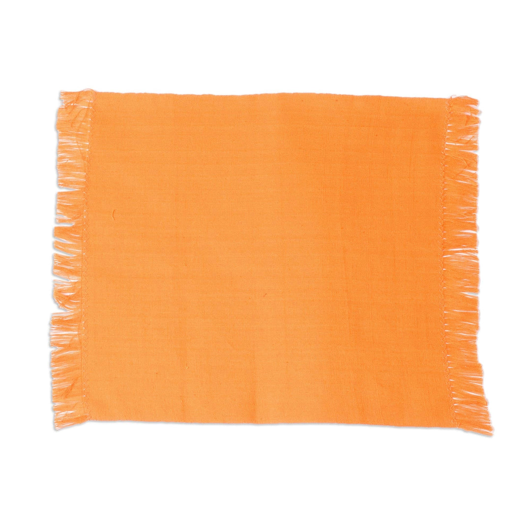 Handwoven Cotton Indigo Placemats with Napkins (Set of 4) - Indigo Balance