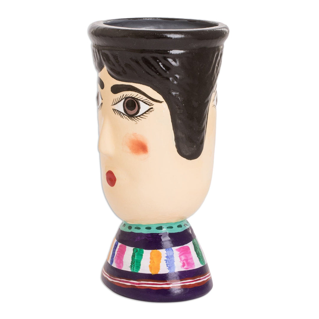 Hand-Painted Vibrant Ceramic Flower Pot - San Bartolo's Giant