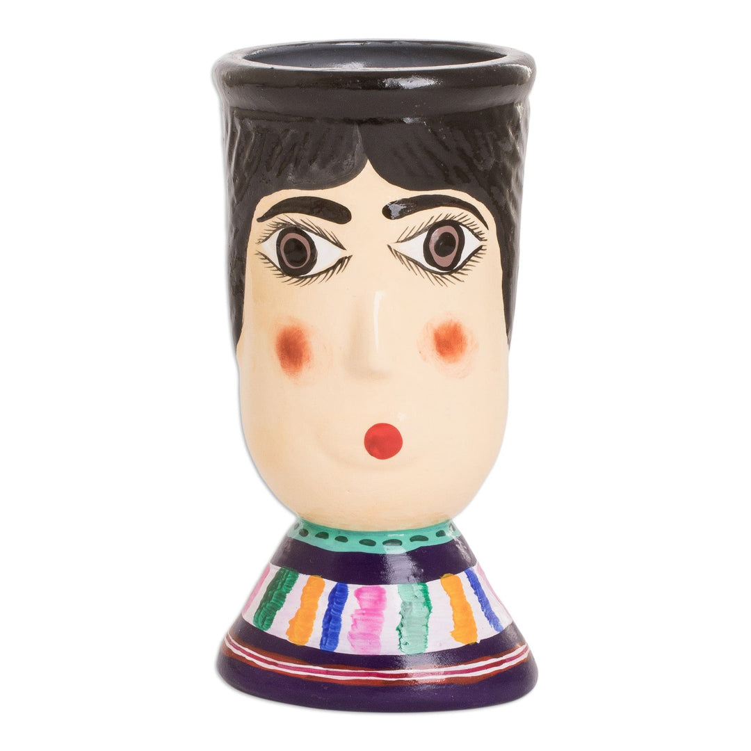 Hand-Painted Vibrant Ceramic Flower Pot - San Bartolo's Giant