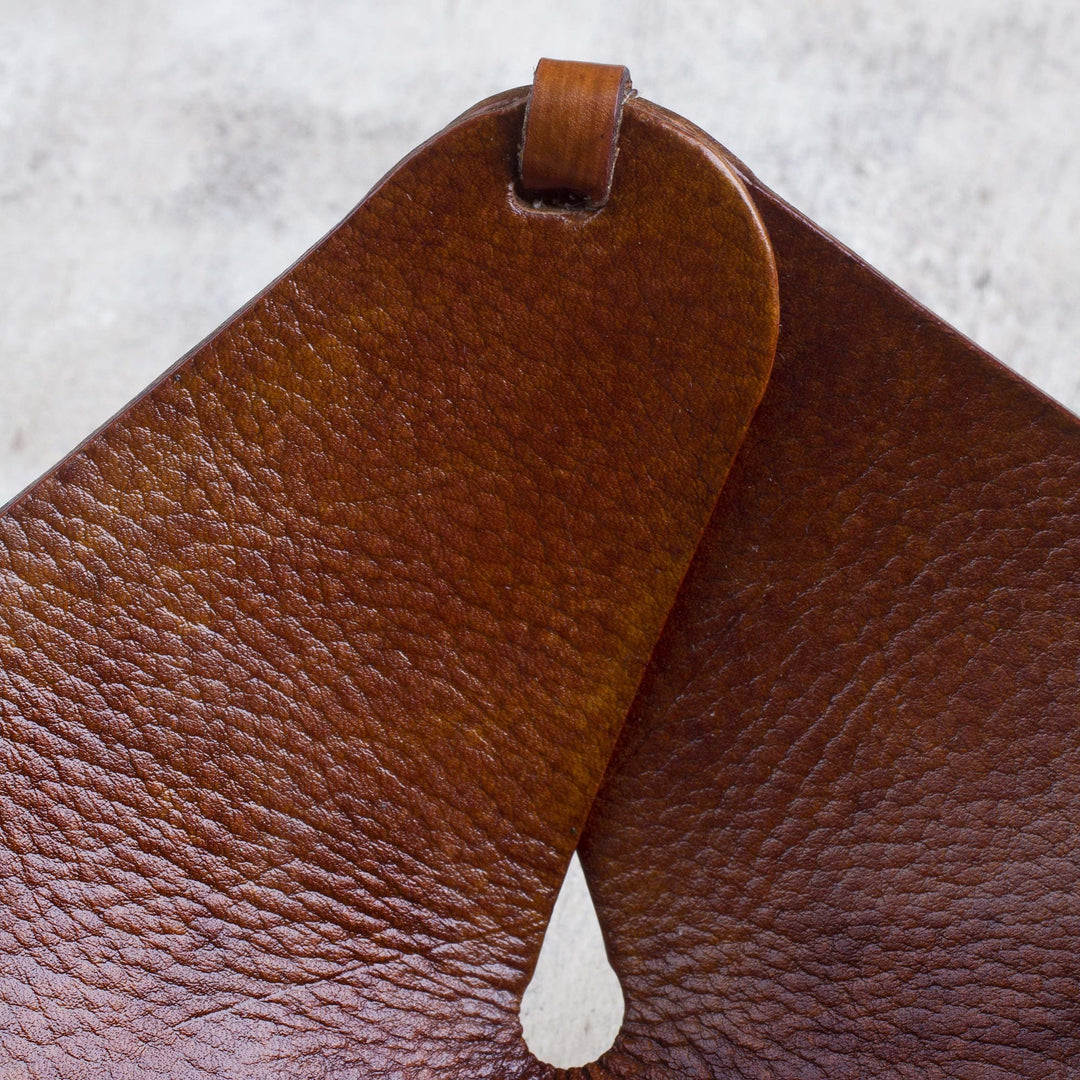 Tooled Leather Catch All - Tree of Life