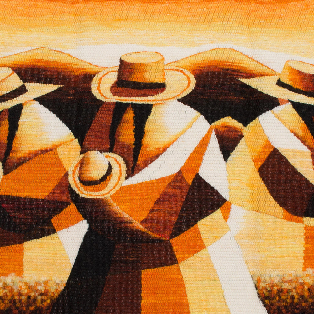 Wool Tapestry of Andean Workers