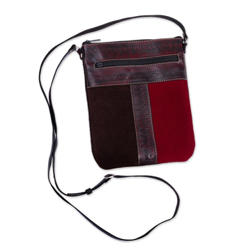 Leather and Suede Sling - Cusco Cartouche