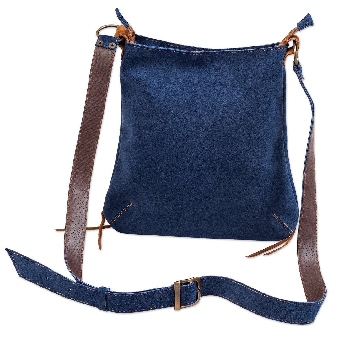 Shoulder Bag with Adjustable Strap - Water Spiral