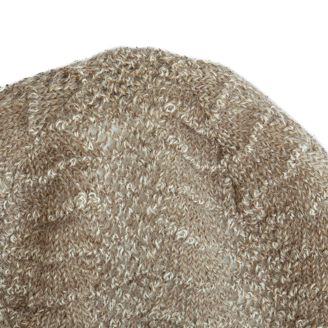 100% Baby Alpaca Hat - Cozy Mushroom