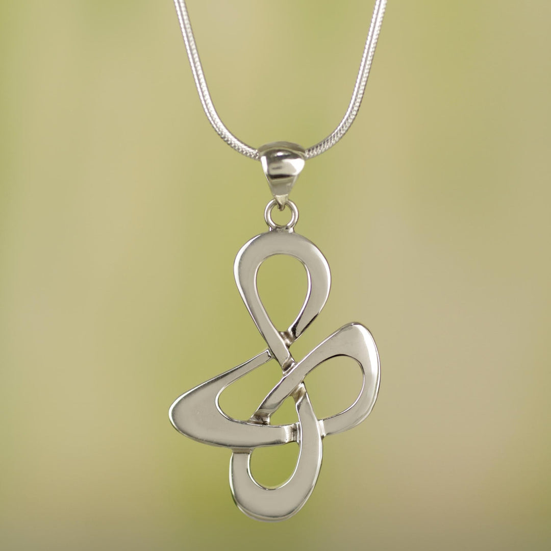 Sterling Silver Modern Necklace - Freedom Song
