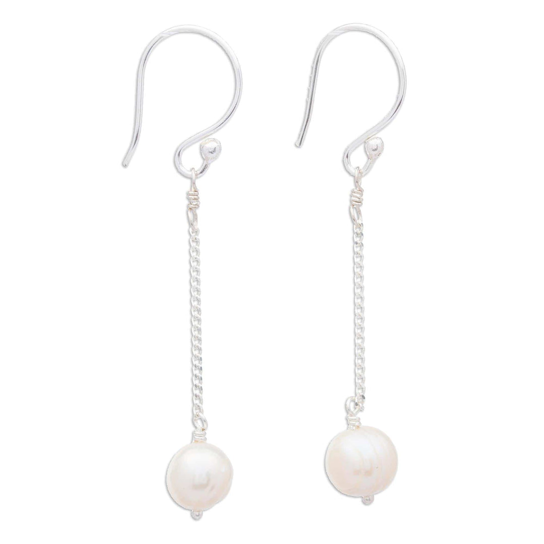 Sterling Silver and Cultured Pearl Earrings - Uncommon Beauty