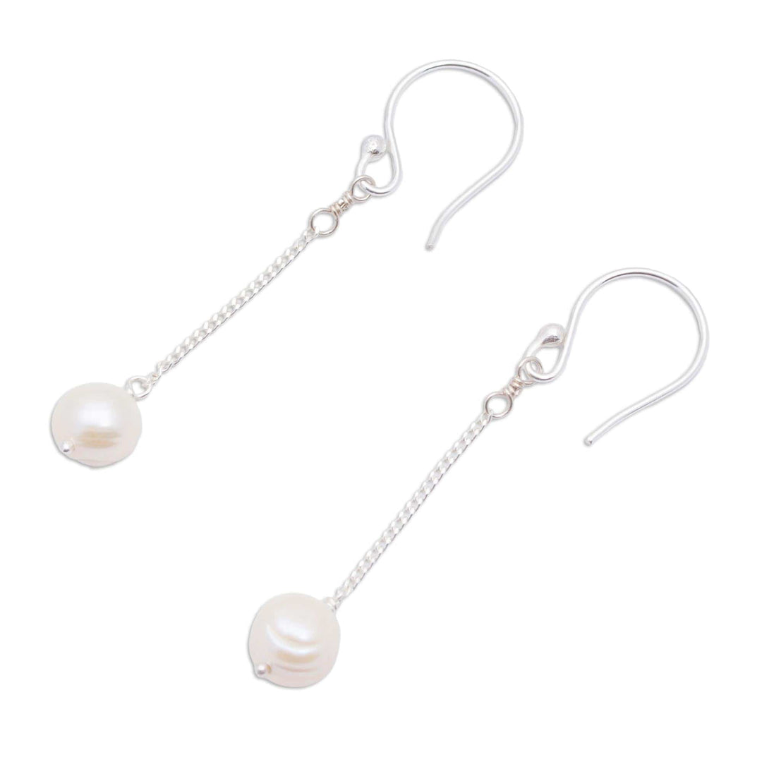 Sterling Silver and Cultured Pearl Earrings - Uncommon Beauty