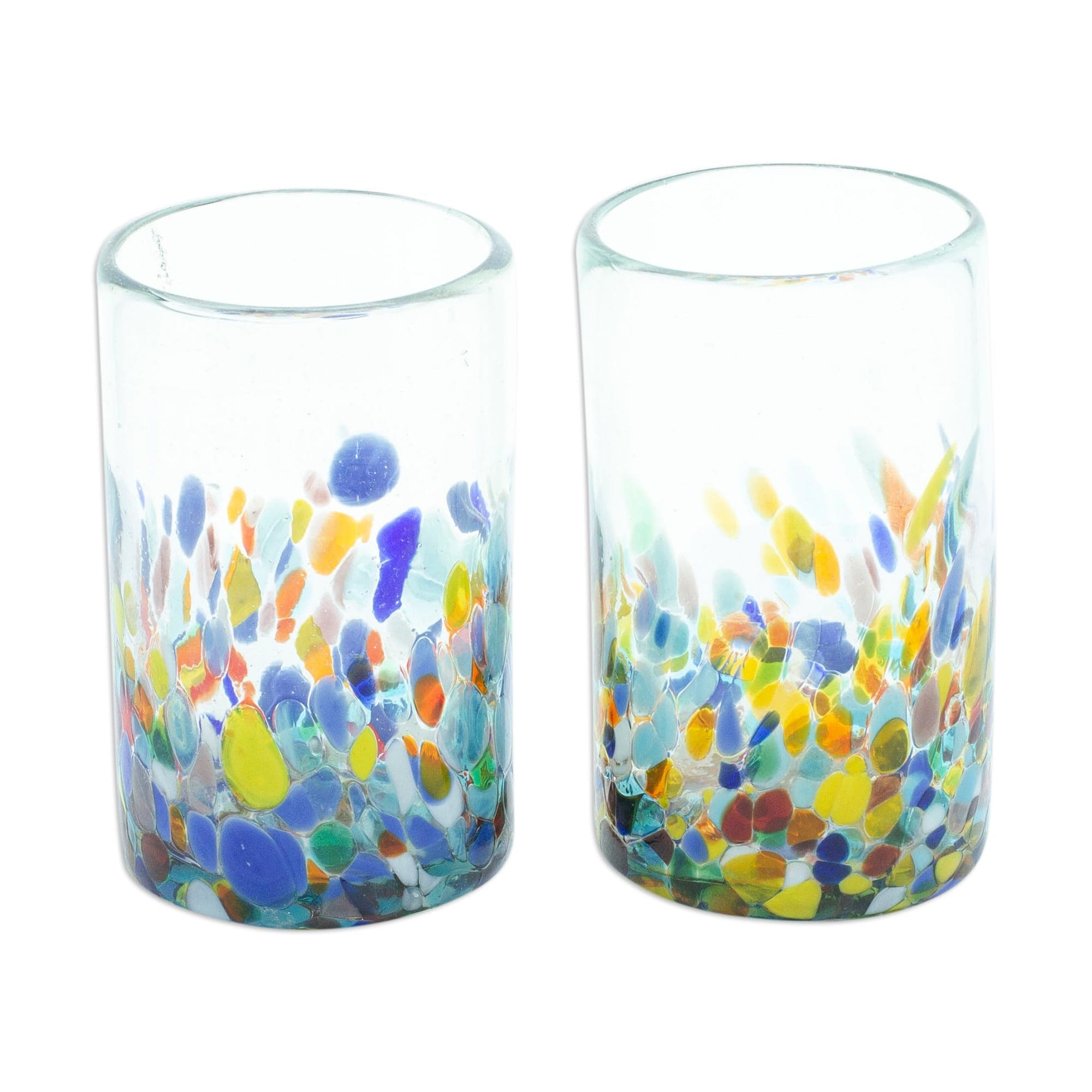 Handblown Champagne Flutes - Set of 4 - Confetti – GlobeIn