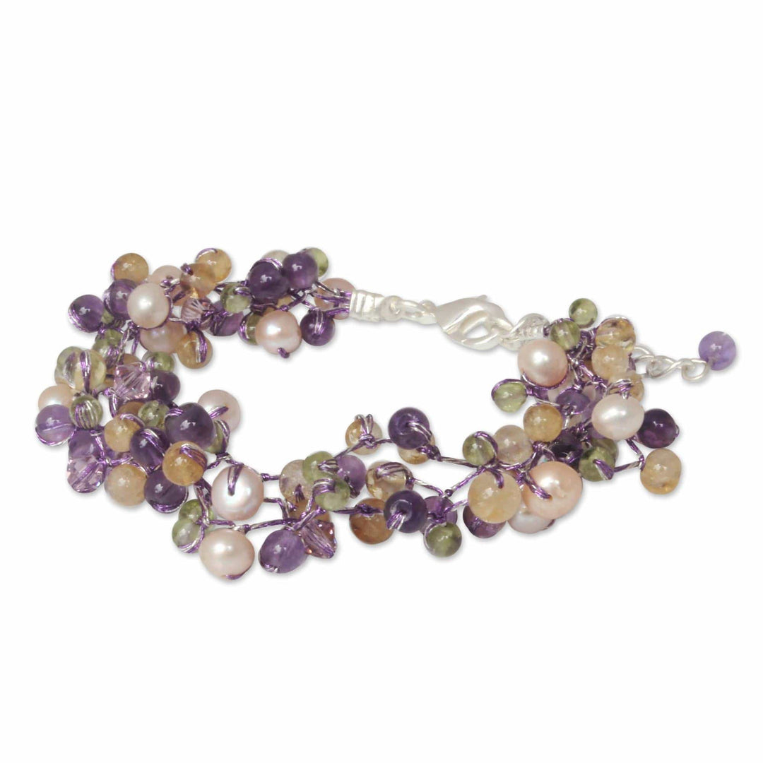 Pearl and Amethyst Bracelet - Mystic Passion